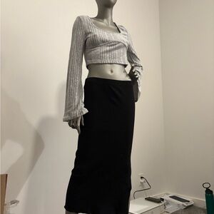 Classic Black Pencil Skirt - Sleek Women's Midi